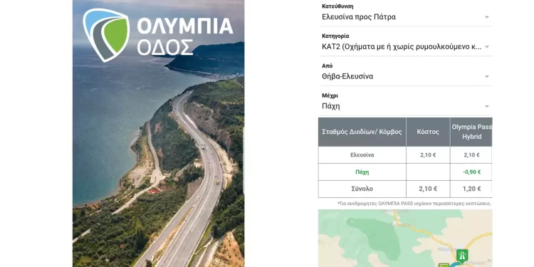 Olympia Odos App: Η εφαρμογή της Ολυμπίας Οδού ανοίγει «νέους δρόμους» για τους ταξιδιώτες