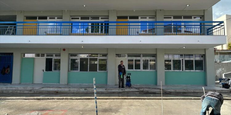 Νέα και ενεργειακά αναβαθμισμένη η πτέρυγα του 5ου Δημοτικού Σχολείου