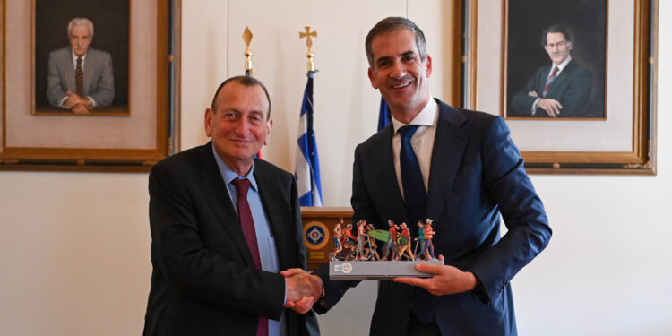 Συνάντηση του Δημάρχου Αθηναίων Κ. Μπακογιάννη με τον Δήμαρχο του Τελ Αβίβ Ron Huldai