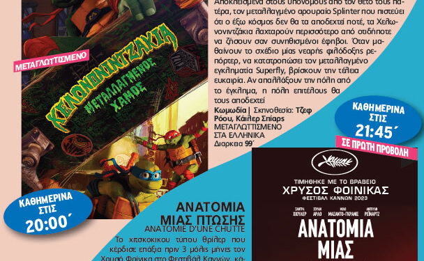 Οι ταινίες που θα δούμε στο δημοτικό θερινό κινηματογράφο Νοσταλγία αυτή την εβδομάδα