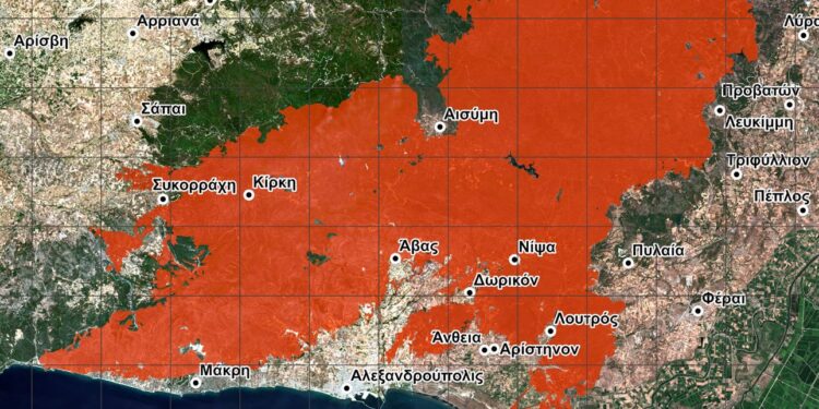 Τεράστια οικολογική καταστροφή – Η νέα χαρτογράφηση των καμμένων σε Έβρο και Πάρνηθα