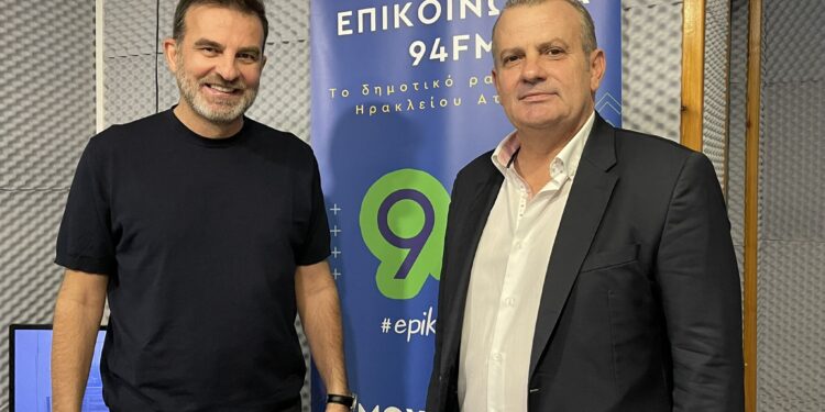 Ο πρόεδρος του Δ.Σ Ηρακλείου Αττικής Γιώργος Πέτρου στην εκπομπή “Dr No” και τον Βασίλη Νομικό