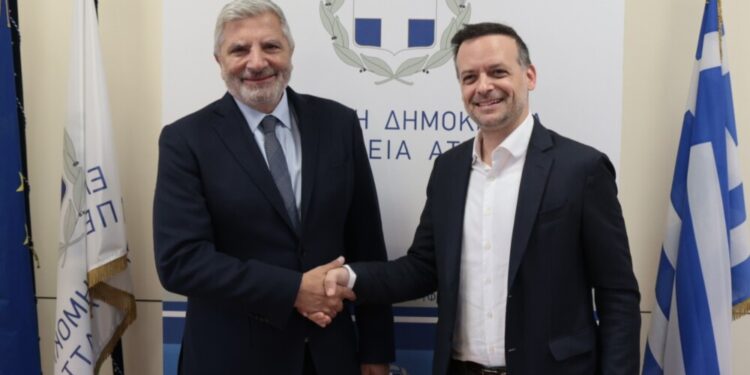 Συνάντηση του Γ. Πατούλη με τον νεοεκλεγέντα δήμαρχο Αθηναίων Χ. Δούκα