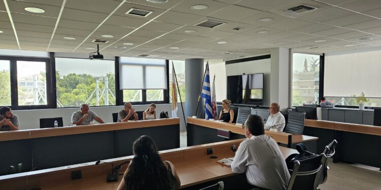 Συνάντηση για την πορεία εργασιών κατασκευής της νέας πτέρυγας του 4ου Δημοτικού Ηρακλείου Αττικής