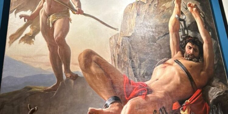 Η Υπουργός Πολιτισμού εγκαινίασε την έκθεση «Προμηθέας Λυόμενος