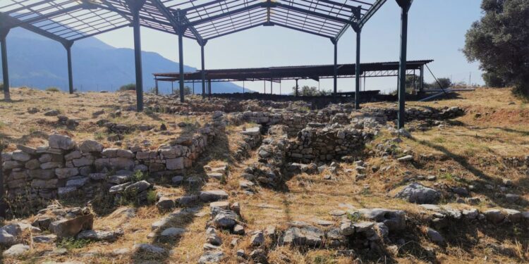 Σύστημα πυροπροστασίας στο μινωικό ανακτορικό κέντρο, στο Μοναστηράκι Ρεθύμνης