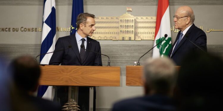 Μητσοτάκης από Λίβανο: Η υλοποίηση της εκεχειρίας είναι ζωτικής σημασίας
