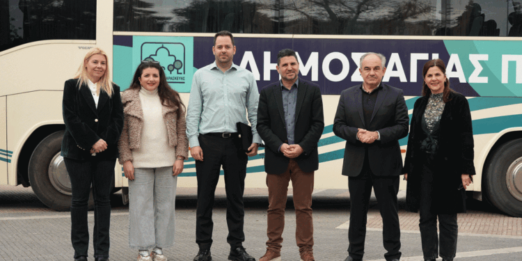 Παραλαβή δωρεάν λεωφορείου από τον Δήμο Αγίας Παρασκευής