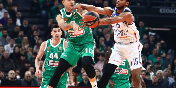 Euroleague: Μεγάλη νίκη με 104-89 του Παναθηναϊκού επί της Εφές Αναντολού