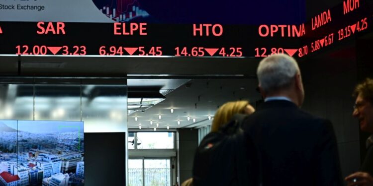 Χρηματιστήριο: Βαριές απώλειες 7,28% στον Γενικό Δείκτη Τιμών
